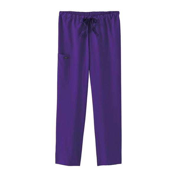 Jockey Scrub Pant Poly/Ryn/Spndx 2 Pockets Medium Purple Unisex Ea