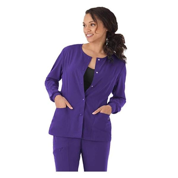 Jockey Warm-Up Jacket Long Sleeves / Knit Cuff 28 in Length X-Small Purple Ea