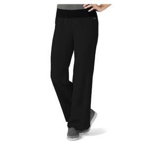 Jockey Scrub Pant Poly/Ryn/Spndx 1 Pocket Small Black Womens Ea