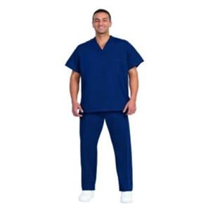 Scrub Pant Poly/Ctn 3 Pockets X-Small Navy Blue Unisex Ea