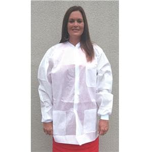 Lab Jacket 3X Large White 10/Pk