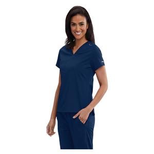 Bree Scrub Top V-Neck 1 Pocket X-Small Indigo Ea