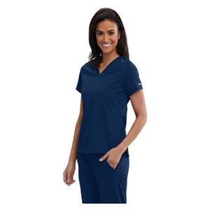 Bree Scrub Top V-Neck 1 Pocket Large Indigo Ea