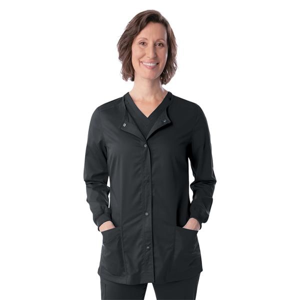 Proflex Warm-Up Jacket 3 Pockets Long Sleeves / Knit Cuff 3X Large Blk Womens Ea