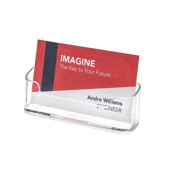 Business Card Holder 1 Pocket Clear Plastic Ea