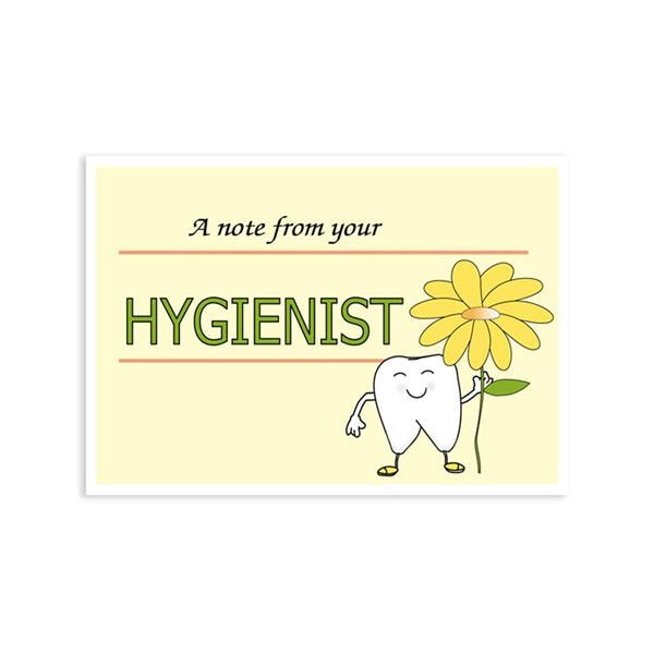 Imprinted Recall Cards Hygienist Flower 4 in x 6 in 250/Pk