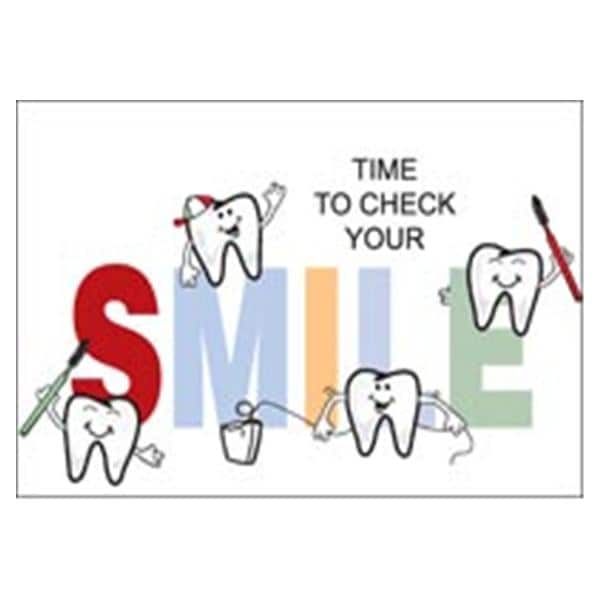 Laser 4-Up Recall Cards Check Smile 8.5 in x 11 in 200/Pk