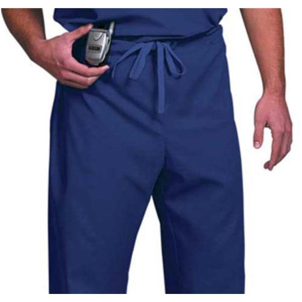 Scrub Pant 65% Polyester / 35% Cotton 1 Pocket X-Large Cobalt Blue Unisex Ea