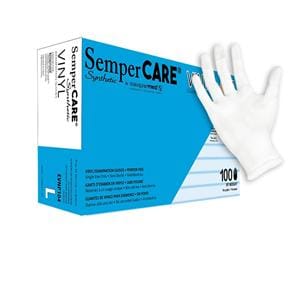 Sempermed Vinyl Exam Gloves X-Small Clear Non-Sterile