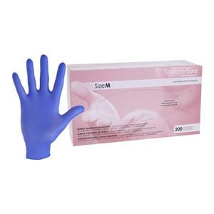 SemperSure Nitrile Exam Gloves Medium Cobalt Blue Non-Sterile