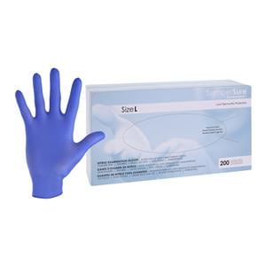 SemperSure Nitrile Exam Gloves Large Cobalt Blue Non-Sterile, 10 BX/CA