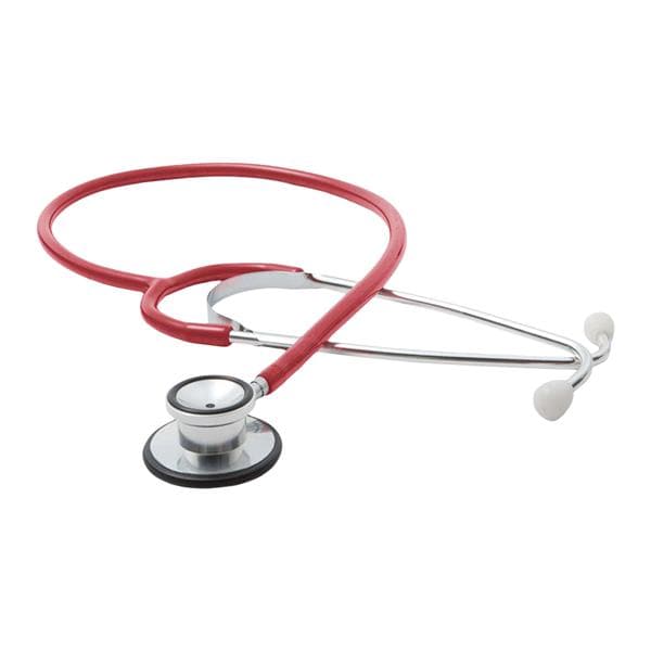 Proscope 670 Classic Stethoscope Adult Red Single Lumen Tubing Ea