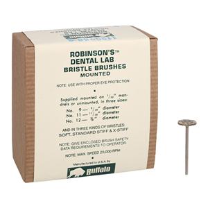 Abbott-Robinson Polishing Bristle Brushes #9 Standard Stiff 144/Bx