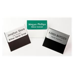 Engraved Name Badge Plastic 1.25 in x 3 in Ea