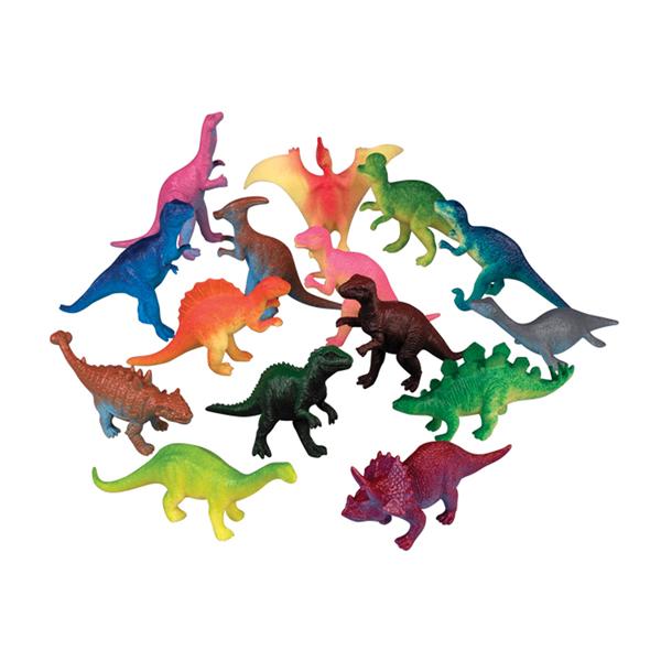 Toy Figurine Realistic Dinosaurs Assorted Colors 144/Bg