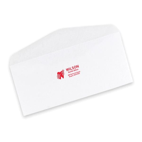 Reply Envelopes #9 Gummed Flap Imprinted White With Logo 500/Bx