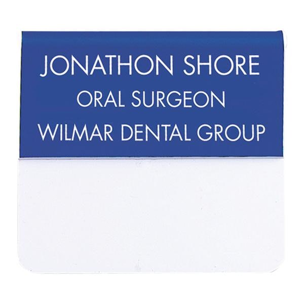 Engraved Name Badge Plastic 1.25 in x 3 in Ea