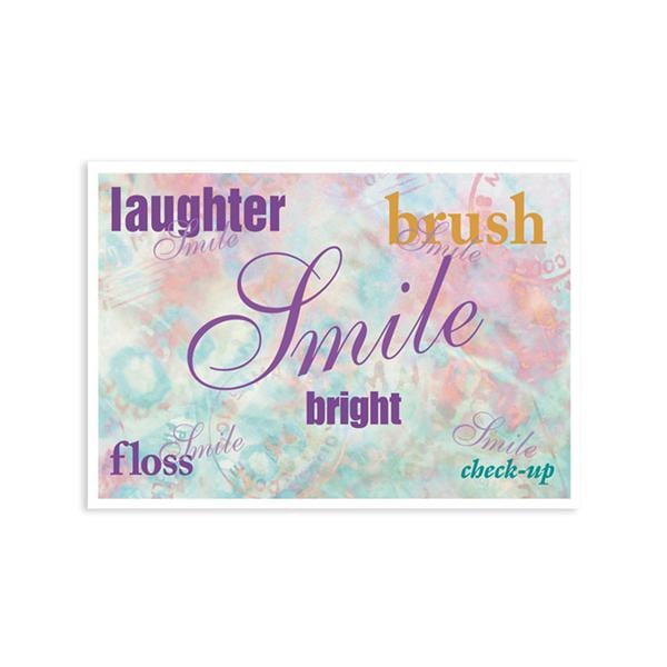 Laser 4-Up Recall Cards Smile Pastels 8.5 in x 11 in 200/Pk