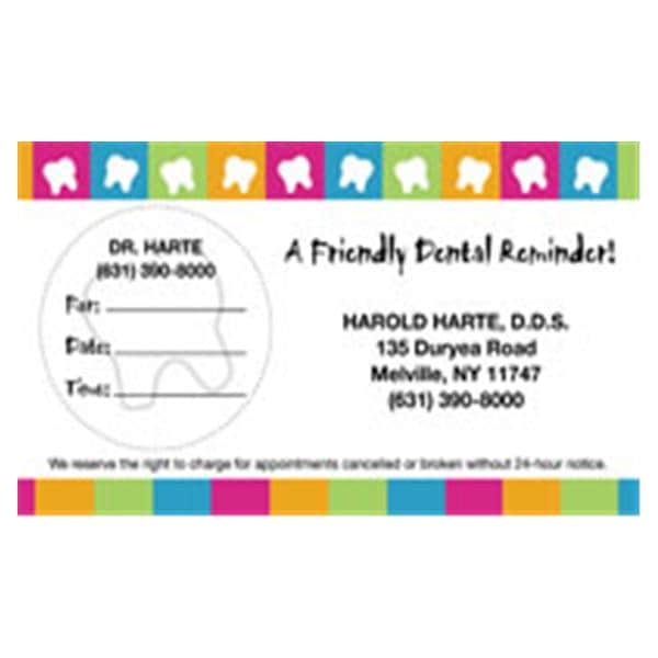 Peel N Stick Appointment Card Friendly Reminder 500/Bx