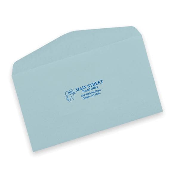 Reply Envelopes #6 1/4 Gummed Flap Imprinted Blue With Logo 500/Bx