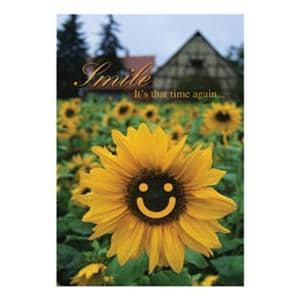 Imprinted Recall Cards Sunflower Smile 4 in x 6 in 250/Pk