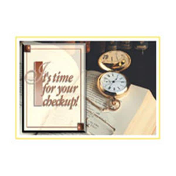 Imprinted Recall Cards Pocketwatch & Book 4 in x 6 in 250/Pk