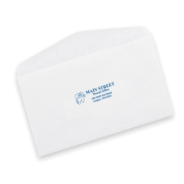 Reply Envelopes #6 3/4 Gummed Flap White With Logo 500/Bx