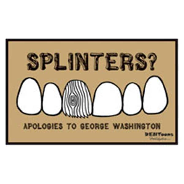 Imprinted Recall Cards Dentoon Splinters 4 in x 6 in 250/Pk