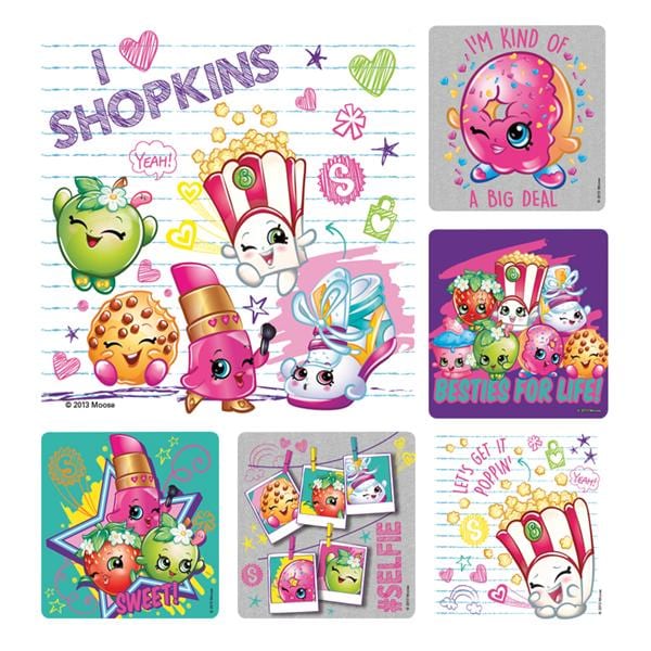 Stickers Shopkins Assorted 100/Rl