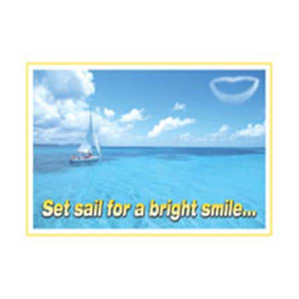 Imprinted Recall Cards Sail For A Smile 4 in x 6 in 250/Pk