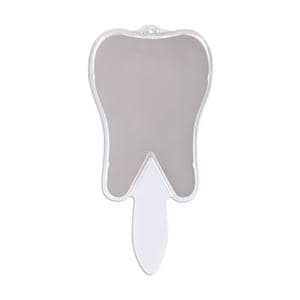 Hand Mirror Plain Acrylic 10 in Tooth Shaped Ea