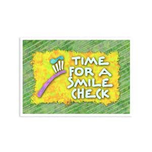 Imprinted Recall Cards Smile Check 4 in x 6 in 250/Pk
