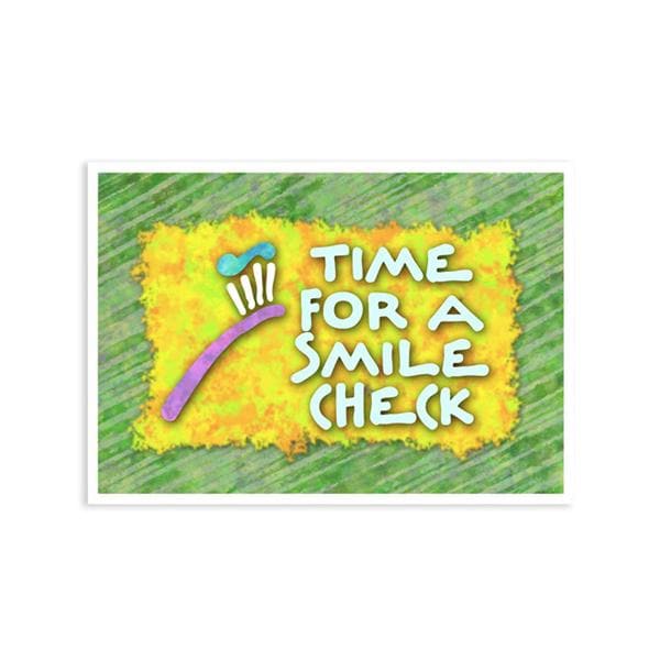 Imprinted Recall Cards Smile Check 4 in x 6 in 250/Pk