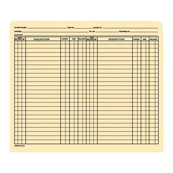 Pre-Printed File Pocket2 Column 100/Bx