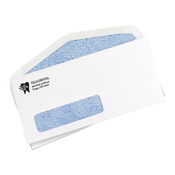 Business Envelopes #9 1 Window Security Imprinted White With Logo 500/Bx