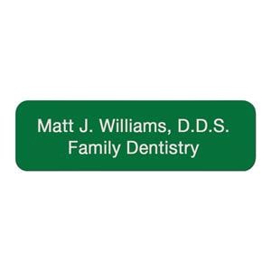 Engraved Name Badge Plastic 1 in x 3.5 in Ea