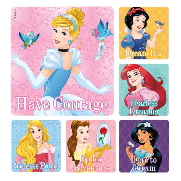 Stickers Princess Assorted 100/Rl