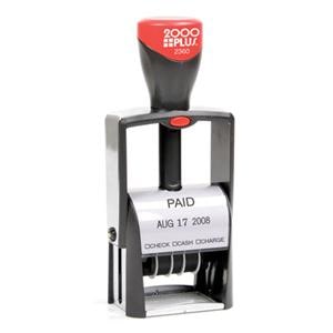 2000 Plus Self-Inking Stamp 1 1/8 in x 1 11/16 in Ea