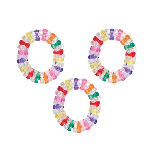Beaded Bracelets Colorful Assorted Colors 48/Pk