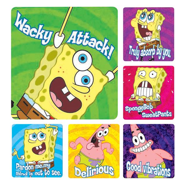 Stickers Spongebob 1 Assorted 100/Rl