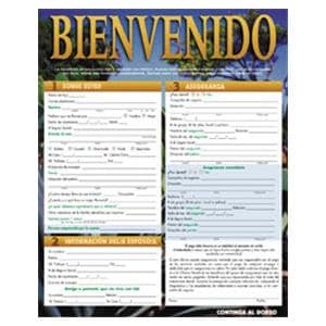 Registration Forms Trees 2-Sided Spanish 8.5 in x 11 in Adult 100/Pk