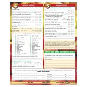 Registration Forms 2-Sided English 8.5 in x 11 in Adult 100/Pk