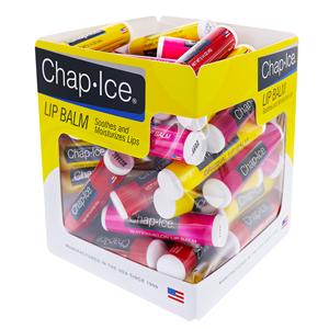 Chap Ice Lip Balm Stick Assorted Cube Container 60/Pk