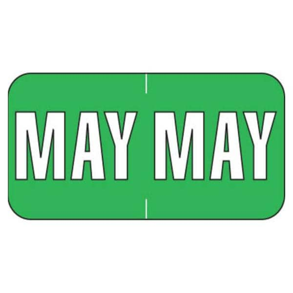 Sycom Compatible "May" End Tab Label 1-1/2"x3/4" 500/Rl