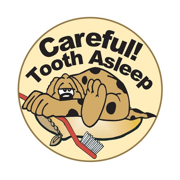 Stickers Tooth Asleep Dog 100/Rl