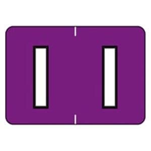 Colwell Jewel Tone "I" Purple Labels 1.5"x1" 500/Rl