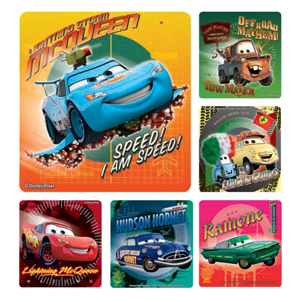 Stickers Cars Supercharged Assorted 100/Rl