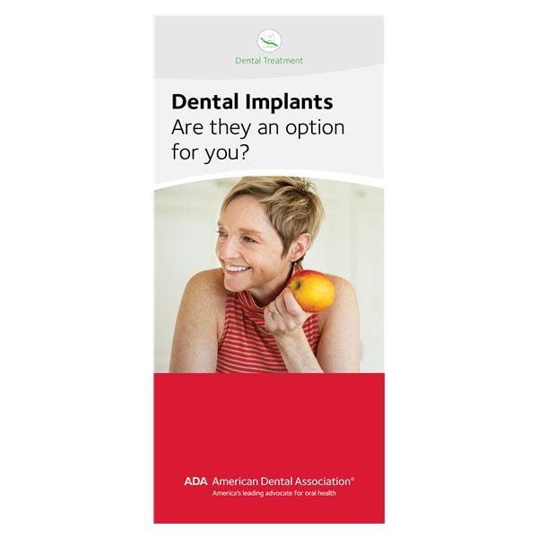 Brochure Dental Implants 8 Panels English 50/Pk