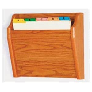 Chart Holder 1-Pocket Med Oak 14x12x3.75 Ea Ea