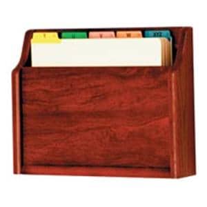 Chart Holder 1 Pocket Mahogany Wood Imprinted 15 in x 11 in x 3 in Ea